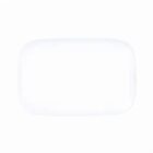 A plain white rectangular bar of soap on a white background.