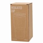 Cardboard box of an insulated cup, labeled 500ml, with a simple outline illustration.