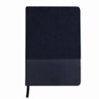 Black hardcover notebook with a ribbon bookmark, on a white background.