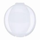A round white ceiling light fixture.