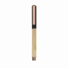 Gold and black fountain pen with a sleek, minimalist design.
