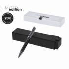 Black and silver pen on black box, near a closed white box, labeled Limited Edition 20K.