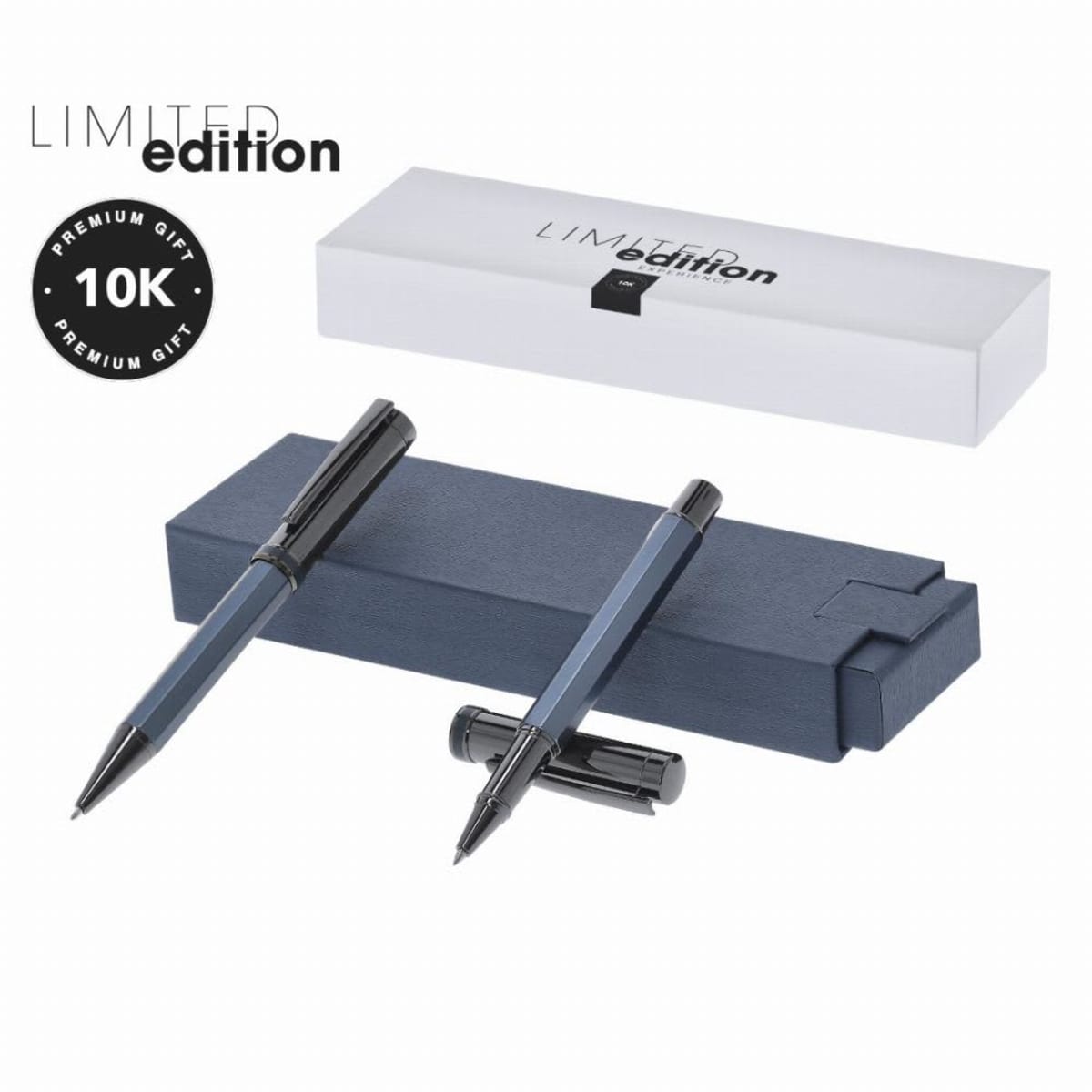 Limited edition pen set with gift boxes, labeled 10K Premium Gift.