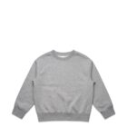 Gray crewneck sweatshirt on a white background.