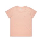 Plain light pink t-shirt on a white background.
