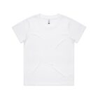 Plain white T-shirt against a white background.