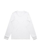 White long-sleeve t-shirt on a plain white background.