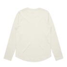 Off-white long-sleeve shirt shown from the back, against a white background.