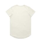 Back view of a plain white t-shirt on a white background.