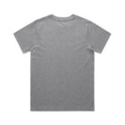 Plain grey short-sleeve t-shirt shown from the back on a white background.