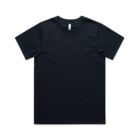 Plain black short-sleeve t-shirt on a white background.