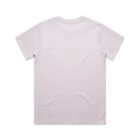 Plain light purple T-shirt shown from the back on a white background.