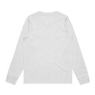 Plain light grey long-sleeve shirt shown from the back on a white background.
