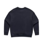 Plain black crewneck sweatshirt shown from the back on a white background.