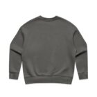 Plain dark green crewneck sweatshirt, shown from the back against a white background.