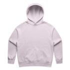 Plain light gray hooded sweatshirt with front pocket, displayed on a white background.