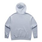 Light blue hoodie shown from the back on a white background.