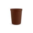 Brown plant pot on a white background.