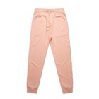 Peach-colored jogger pants with an elastic waistband and cuffs.
