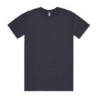Plain dark grey short-sleeve t-shirt laid flat against a white background.