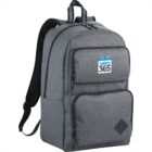Gray backpack with Safety 365 logo on the front pocket.