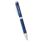 Blue and silver pen with COMPUWARE printed on the side, shown on a white background.