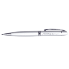 Silver ballpoint pen with PRINTSHOP text printed on the side.