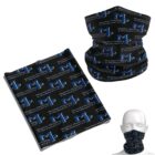 Black neck gaiters with blue MP logo and Maritime Plumbing & Mechanical LLC text.