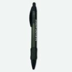 Black and transparent pen with NAVIGATE printed on the barrel.