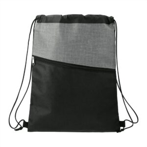 Bruno Cross Weave Zippered Drawstring Bags