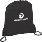 Black drawstring bag with ROSSIGNOL and logo in white.