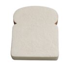 A plain, square slice of white bread against a white background.