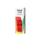Custom Branded Volvik Vivid – 3 ball sleeves in red with vibrant packaging.