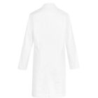 White lab coat, viewed from the back, on a plain white background.