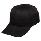 A plain black baseball cap on a white background.