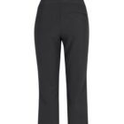 Black cropped pants with a back pocket, shown from the rear view.