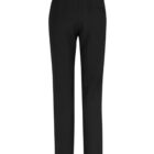 Black dress pants viewed from the back.