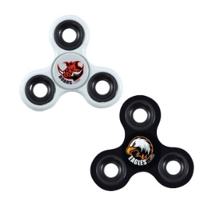 Animal logo fidget spinners make fun promotional product giveaways for events or campaigns.