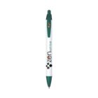 White and green ballpoint pen with zen sushi bar logo.