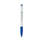 White and blue pen labeled Techline Robotics with a stylus tip.