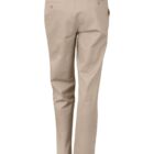 Beige trousers with pockets, viewed from the back.
