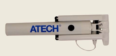 branded selfie stick with logo.