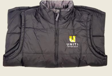 branded unisex vests with logo.