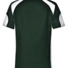 Green and white sports jersey shown from the back.