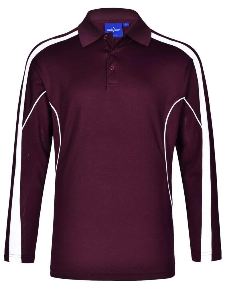 Maroon-white