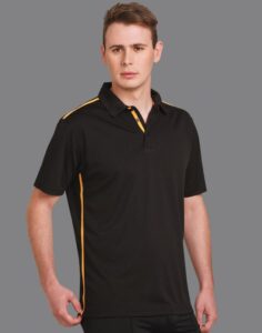 Men's Cool Short Sleeve Contrast Polos