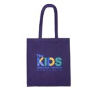 Purple tote bag with The Kids Research Institute Australia logo on the front.