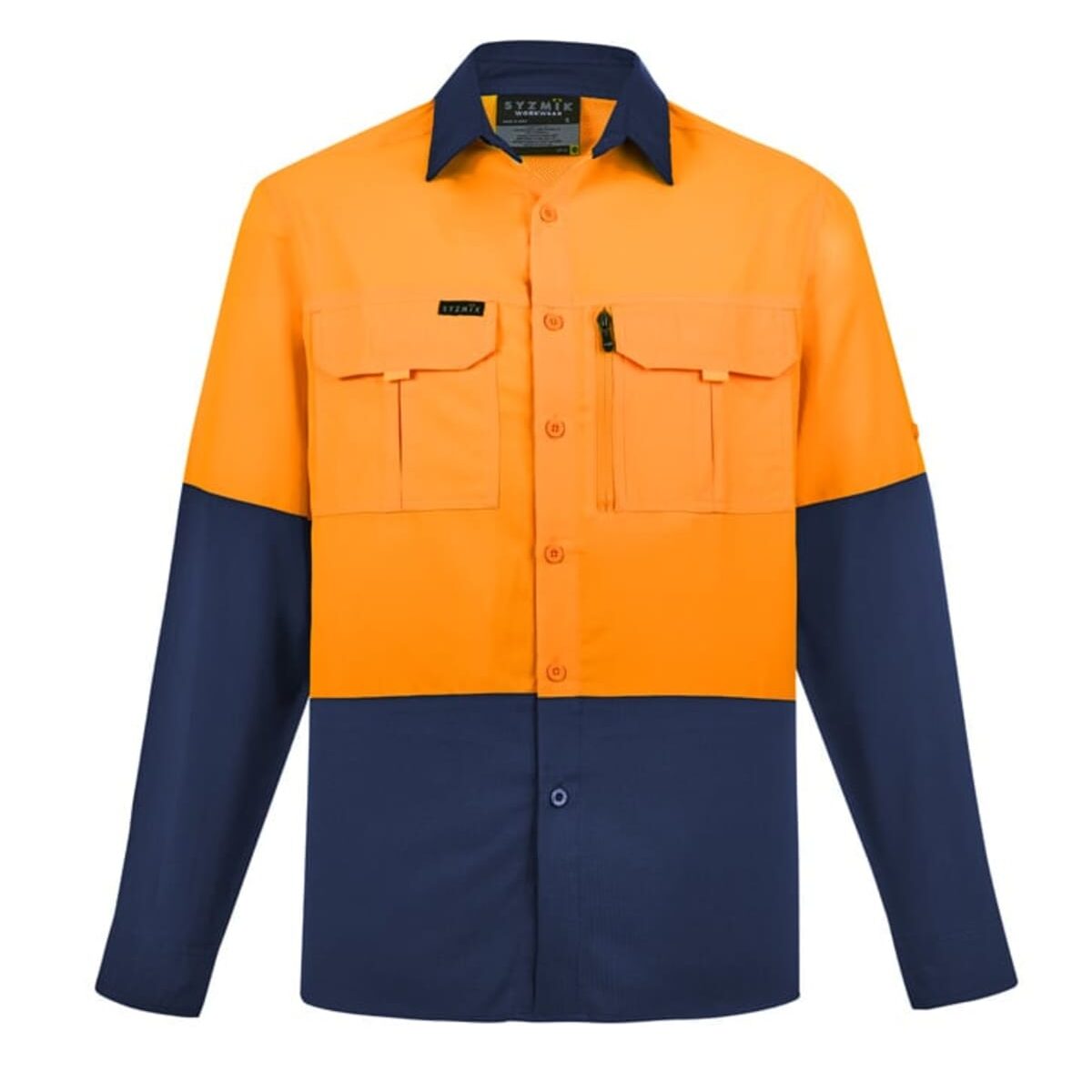 Orange-navy