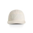 A plain cream-colored baseball cap on a white background.