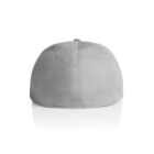 A plain light gray baseball cap viewed from the back on a white background.
